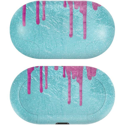 Paint Splatter Purple Galaxy Buds Skin