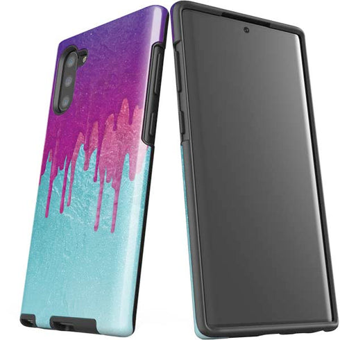 Paint Splatter Purple Galaxy Note 10 Pro Case