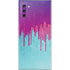 Paint Splatter Purple Galaxy Note 10 Skin
