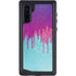 Paint Splatter Purple Galaxy Note 10 Waterproof Case