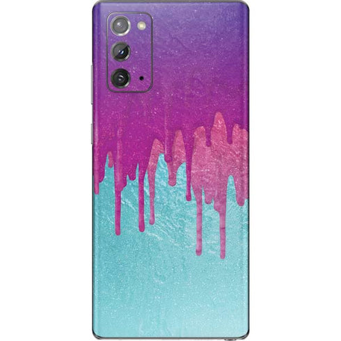 Paint Splatter Purple Galaxy Note20 5G Skin