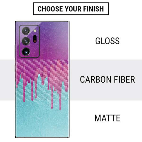 Paint Splatter Purple Galaxy Note20 Ultra 5G Skin