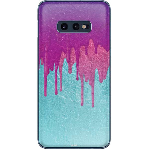 Paint Splatter Purple Galaxy S10e Skin