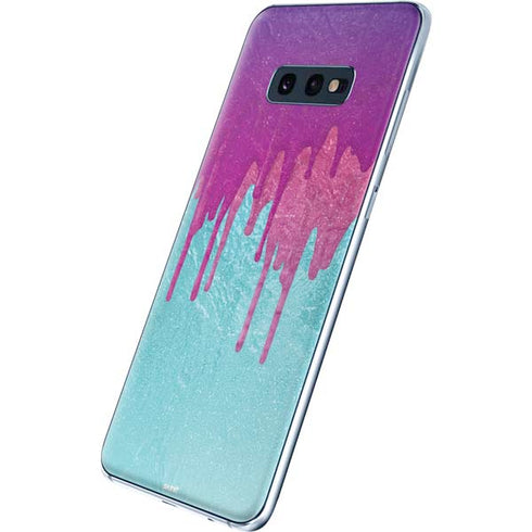 Paint Splatter Purple Galaxy S10e Skin