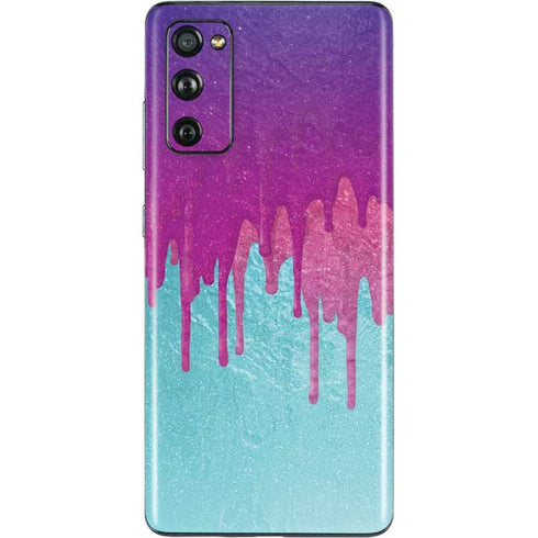 Paint Splatter Purple Galaxy S20 Fan Edition Skin