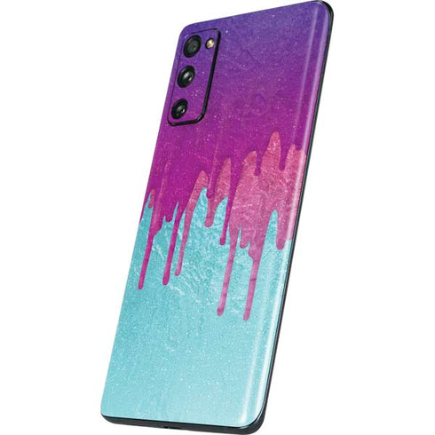 Paint Splatter Purple Galaxy S20 Fan Edition Skin