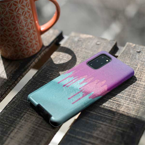 Paint Splatter Purple Galaxy S20 Plus Pro Case
