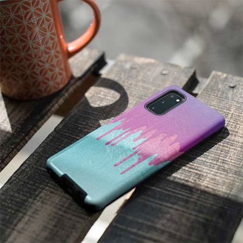 Paint Splatter Purple Galaxy S20 Pro Case