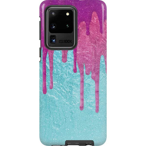 Paint Splatter Purple Galaxy S20 Ultra 5G Pro Case