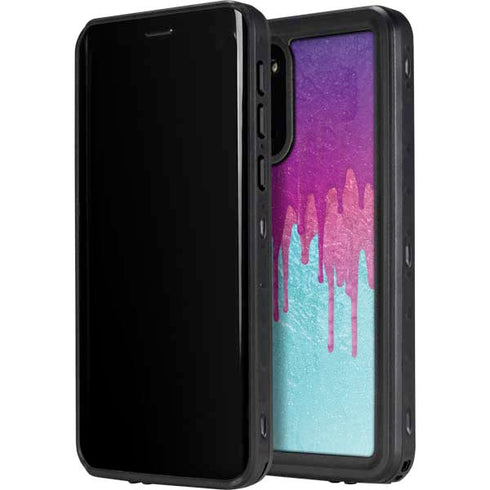 Paint Splatter Purple Galaxy S20 Waterproof Case