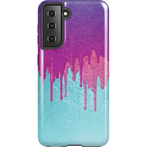 Paint Splatter Purple Galaxy S21 5G Pro Case