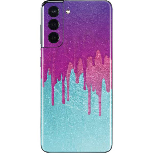 Paint Splatter Purple Galaxy S21 5G Skin