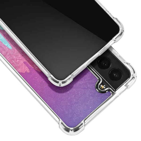 Paint Splatter Purple Galaxy S21 Plus 5G Clear Case