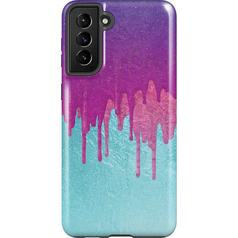 Paint Splatter Purple Galaxy S21 Plus 5G Pro Case