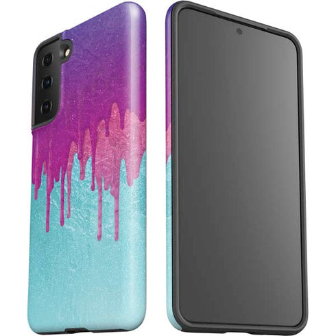 Paint Splatter Purple Galaxy S21 Plus 5G Pro Case