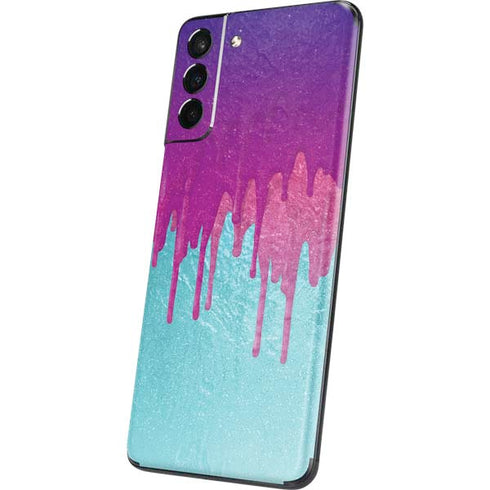 Paint Splatter Purple Galaxy S21 Plus 5G Skin
