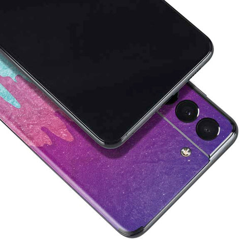 Paint Splatter Purple Galaxy S21 Plus 5G Skin