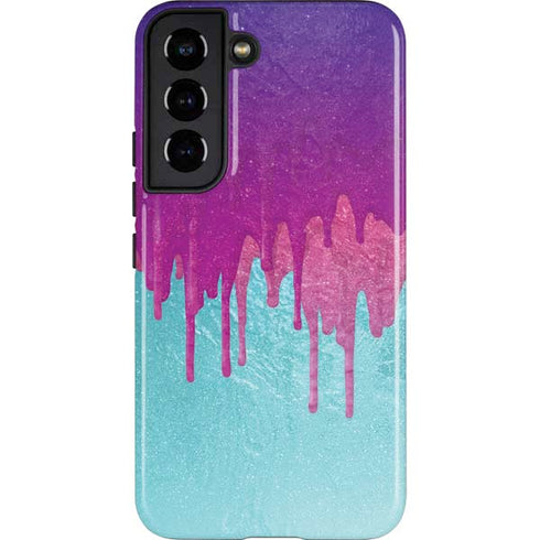Paint Splatter Purple Galaxy S22 Pro Case