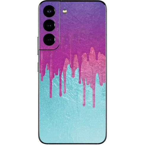 Paint Splatter Purple Galaxy S22 Skin