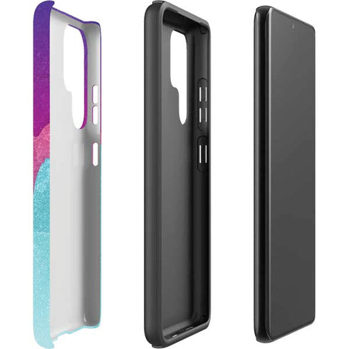 Paint Splatter Purple Galaxy S22 Ultra Pro Case