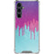 Paint Splatter Purple Galaxy S23 FE Clear Case