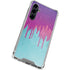 Paint Splatter Purple Galaxy S23 FE Clear Case