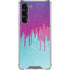 Paint Splatter Purple Galaxy S23 Plus Clear Case
