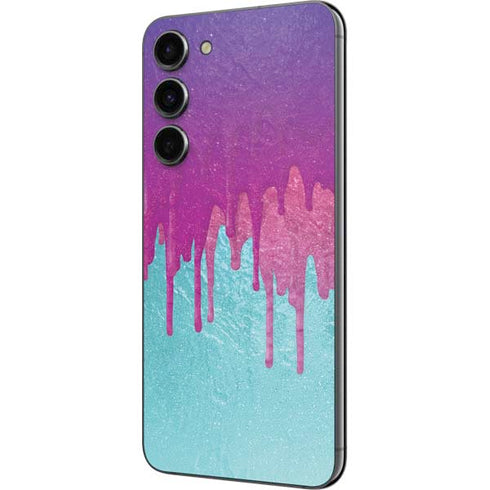 Paint Splatter Purple Galaxy S23 Plus Skin