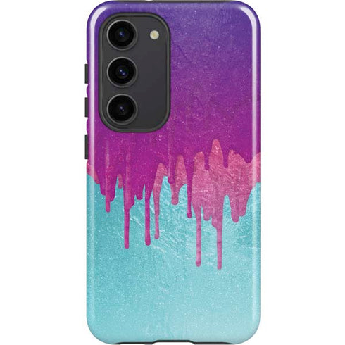 Paint Splatter Purple Galaxy S23 Pro Case