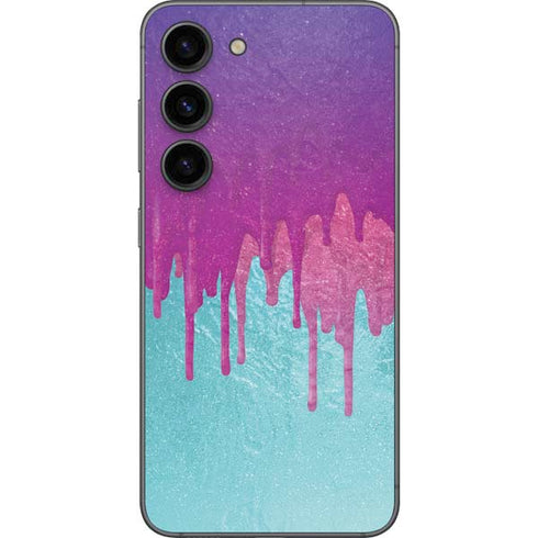 Paint Splatter Purple Galaxy S23 Skin