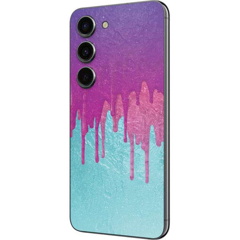 Paint Splatter Purple Galaxy S23 Skin