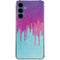 Paint Splatter Purple Galaxy S24 Clear Case
