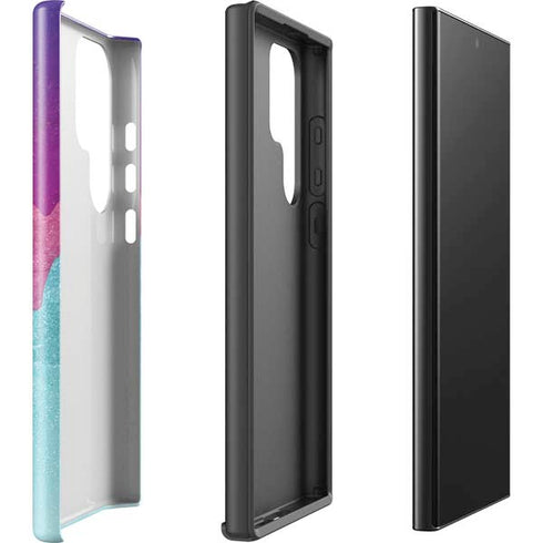 Paint Splatter Purple Galaxy S24 Ultra Impact Case