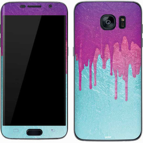 Paint Splatter Purple Galaxy S7 Skin