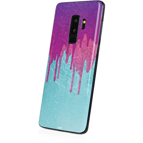 Paint Splatter Purple Galaxy S9 Plus Skin