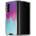 Paint Splatter Purple Galaxy Z Fold4 5G Clear Case