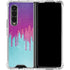 Paint Splatter Purple Galaxy Z Fold4 5G Clear Case