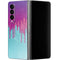 Paint Splatter Purple Galaxy Z Fold4 5G Skin