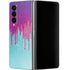 Paint Splatter Purple Galaxy Z Fold4 5G Skin