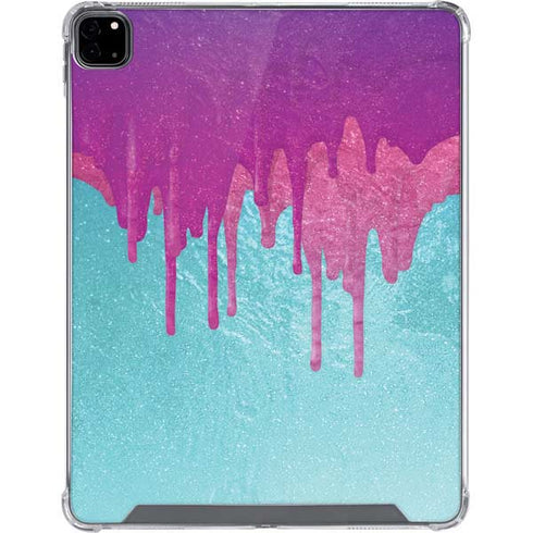 Paint Splatter Purple iPad Pro 12.9in (2020) Clear Case