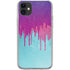 Paint Splatter Purple iPhone 11 Clear Case