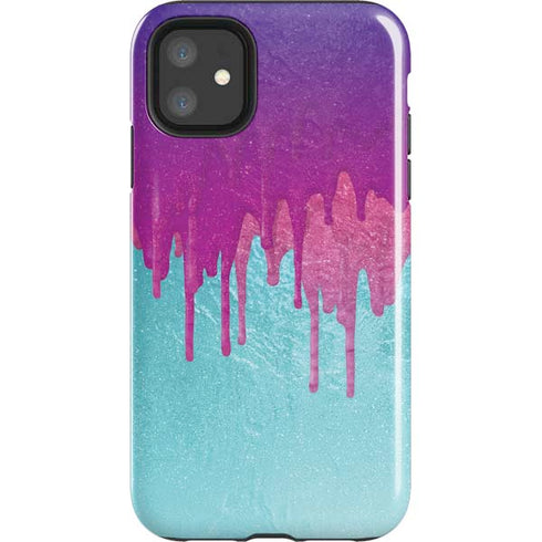 Paint Splatter Purple iPhone 11 Impact Case
