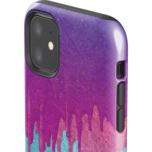Paint Splatter Purple iPhone 11 Impact Case