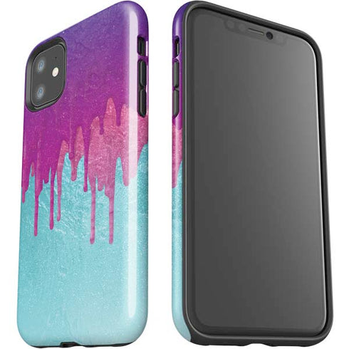 Paint Splatter Purple iPhone 11 Impact Case