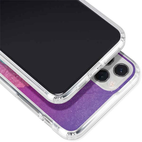 Paint Splatter Purple iPhone 11 Pro Clear Case