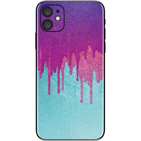 Paint Splatter Purple iPhone 11 Skin