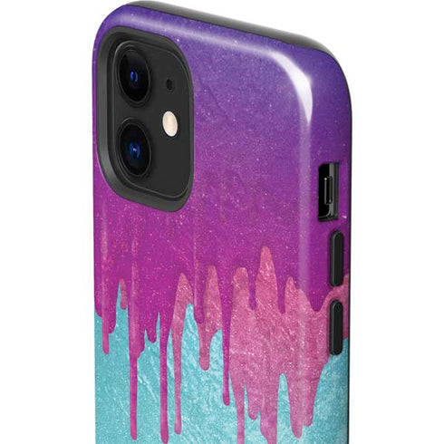 Paint Splatter Purple iPhone 12 Impact Case