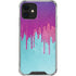 Paint Splatter Purple iPhone 12 Mini Clear Case