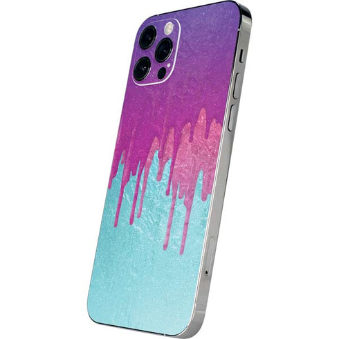 Paint Splatter Purple iPhone 12 Pro Skin