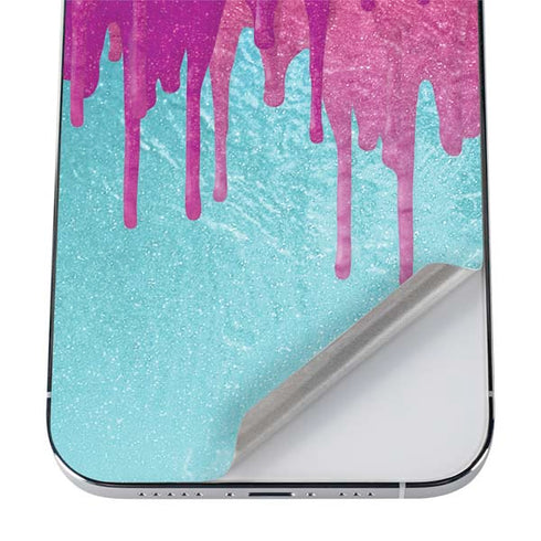 Paint Splatter Purple iPhone 12 Pro Skin